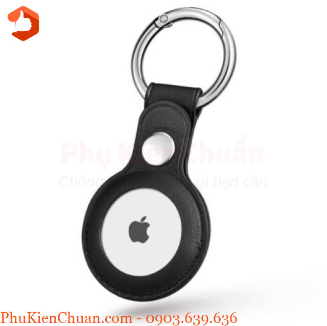 Vỏ bảo vệ Airtag XUNDD chất liệu da có móc khóa kim loại – Leather Case cho Apple Airtag - Ảnh 4